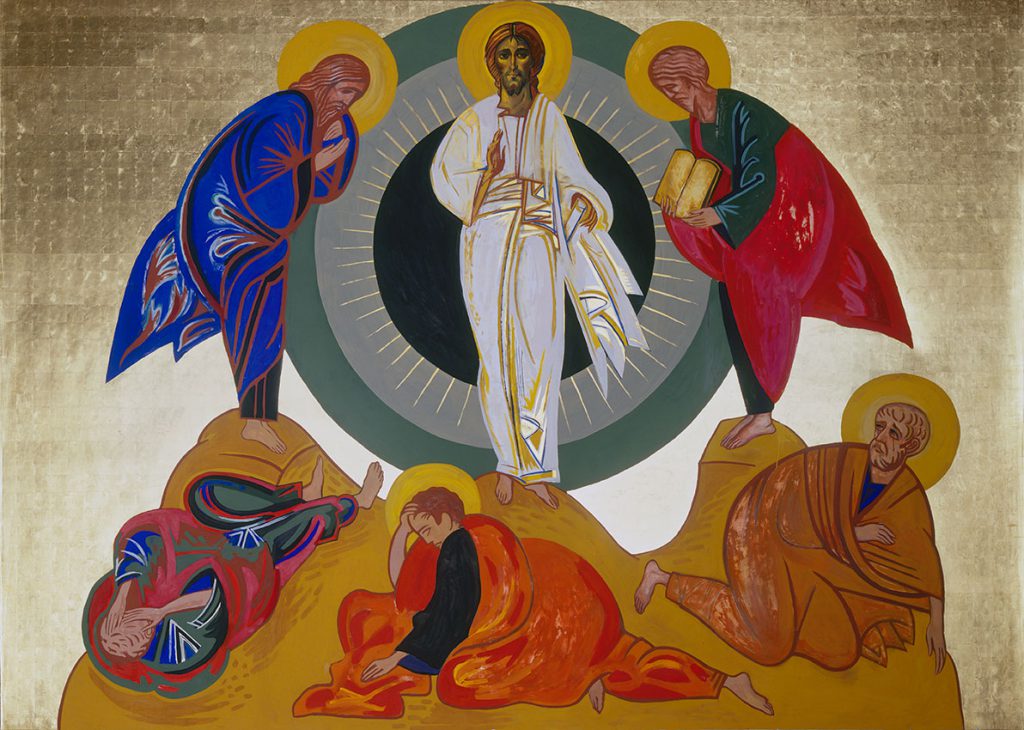 Neocatechumenal Way painting by Kiko Argüello: The Transfiguration