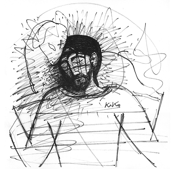 Neokatekumenal Vandring "Den Goda Herden" teckning av Kiko Argüello.