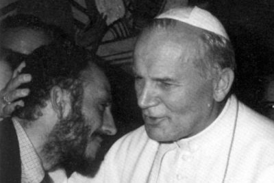 Audijencija sa Sv. Ivanom Pavlom II. Kiko Argüello i Papa.